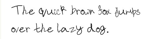 ScribbleSync natural handwriting output